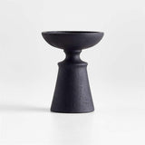 Izumo Ebonized Wood Pillar Holder 4".