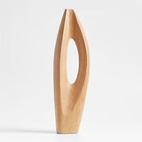 Izumo Light Oak Wood Decorative Sculpture 21".
