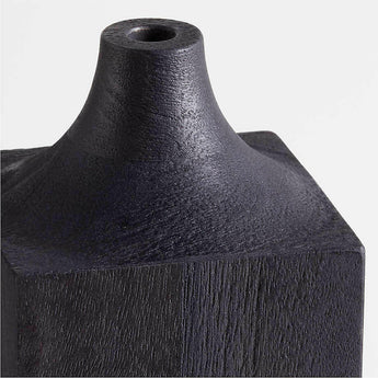 Izumo Large Dark Wood Vase 18".