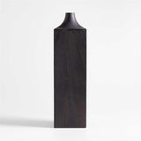 Izumo Large Dark Wood Vase 18".
