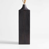 Izumo Large Dark Wood Vase 18".