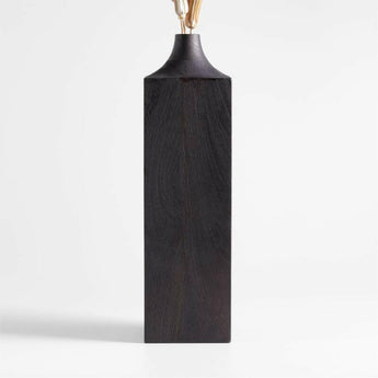 Izumo Large Dark Wood Vase 18".