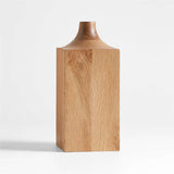 Izumo Medium Light Oak Vase 11".