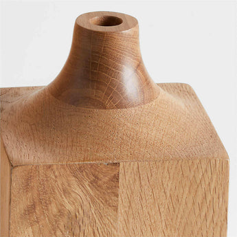 Izumo Medium Light Oak Vase 11".