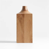 Izumo Medium Light Oak Vase 11".