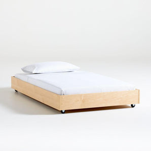 Cama nido con husillos de madera Jenny Lind para niños