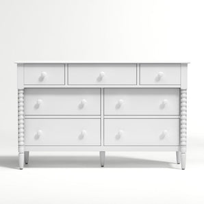Kids Jenny Lind Wood Wide 7-Drawer Dresser