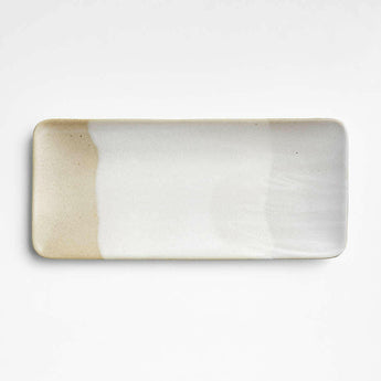 Kaito 14" Rectangle Stoneware Sushi Platter.