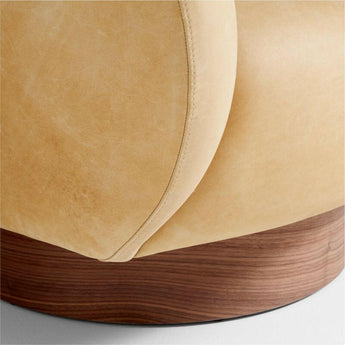 Kessler Leather Swivel Accent Chair.