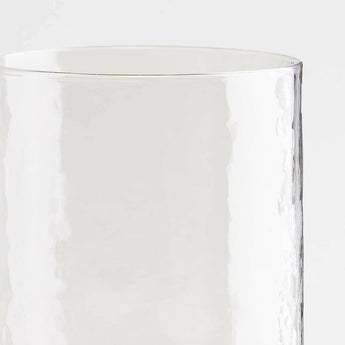 Kuruwa Teal Hammered Glass Tumbler by Eric Adjepong.