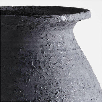Kyoto Black Ceramic Vase 20".