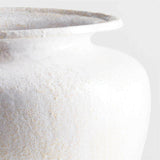 Kyoto White Ceramic Vase 16".