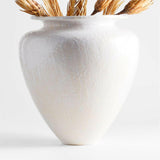 Kyoto White Ceramic Vase 16".