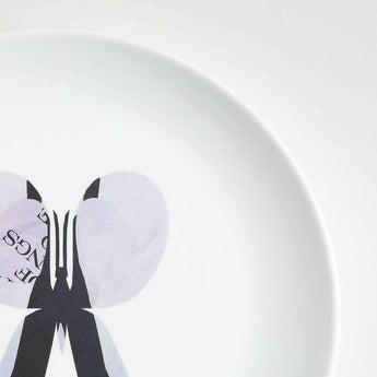 Butterfly Melamine Salad Plates by Lucia Eames, Set of 4.