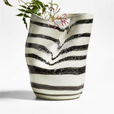 Paso Black and White Ceramic Vase by Leanne Ford.