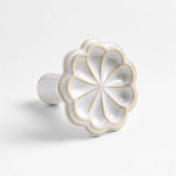 Ceramic Scalloped Cookie Stamp by Laura Kim.