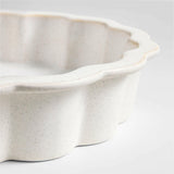 Ceramic Scalloped Pie Dish by Laura Kim.