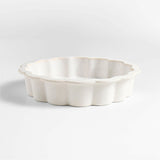 Ceramic Scalloped Pie Dish by Laura Kim.
