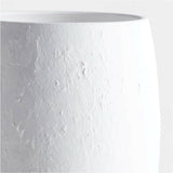 Lorient Tall White Textured Ceramic Vase 22" by Laura Kim.