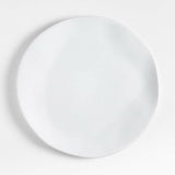 Petals White Stoneware Dinner Plate by Laura Kim.