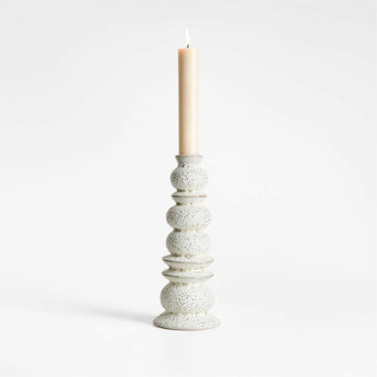 Toulouse Large Ceramic Taper Candle Holder by Laura Kim.