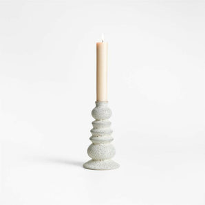 Toulouse Small Ceramic Taper Candle Holder by Laura Kim.