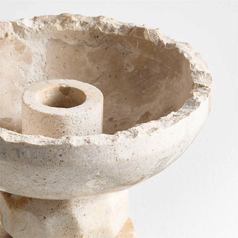 Toulouse Marble Taper Candle Holder by Laura Kim.