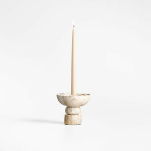 Toulouse Marble Taper Candle Holder by Laura Kim.