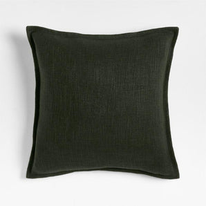 Ficus Organic Laundered Linen Throw Pillow