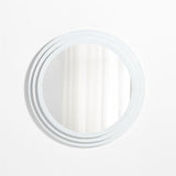 Lewes White Plaster Wall Mirror.