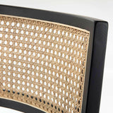 Libby Black and Natural Cane Counter Stool.