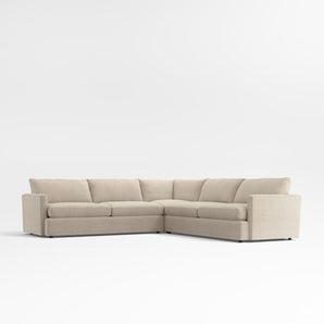 Lounge 3-Piece L-Shaped Sectional Sofa.