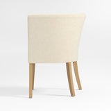 Lowe Ivory Grey Corner Dining Banquette Chair.