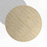Mallorca 60" Round Wood Outdoor Dining Table.