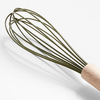 Marin Desert Green Silicone and Wood Whisk.