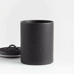 Marin Large Matte Black Canister.