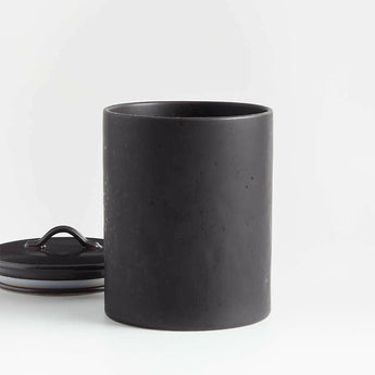 Marin Large Matte Black Canister.