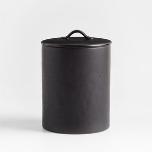Marin Large Matte Black Canister.