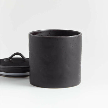 Marin Small Matte Black Canister.