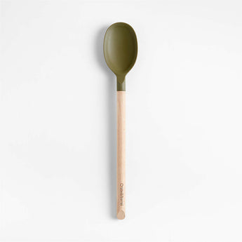 Marin Desert Green Silicone and Wood Spoon.