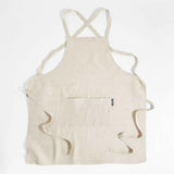 Marin Natural Tan European Flax ®-Certified Cotton Apron.