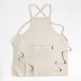 Marin Natural Tan European Flax ®-Certified Cotton Apron.