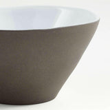 Marin White Recycled Stoneware Cereal Bowl.