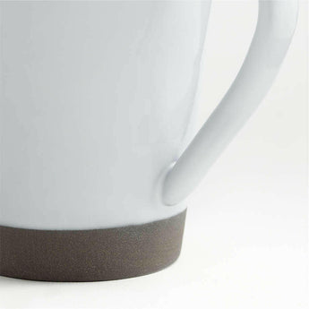 Marin White Recycled Stoneware Mug.