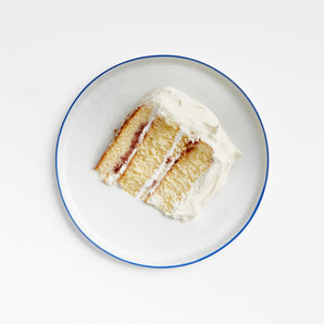 Plato redondo de porcelana para ensalada con borde Mercer