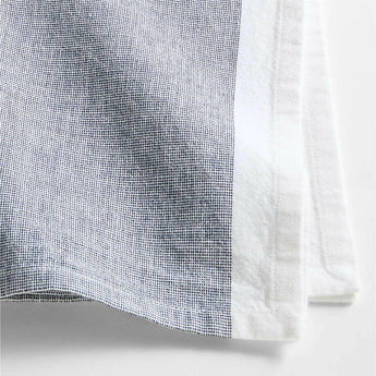 Mercer Deep Indigo Organic Cotton Dinner Napkin.