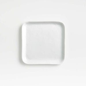 Plato cuadrado de porcelana para aperitivos Mercer