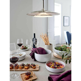 Merge Porcelain Serving Bowl with Wood Lid.