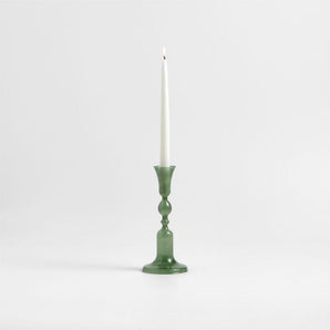 Candelabro cónico de vidrio Milano de 9,3"