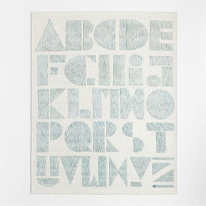 Kids Modern Alphabet Wool Rug